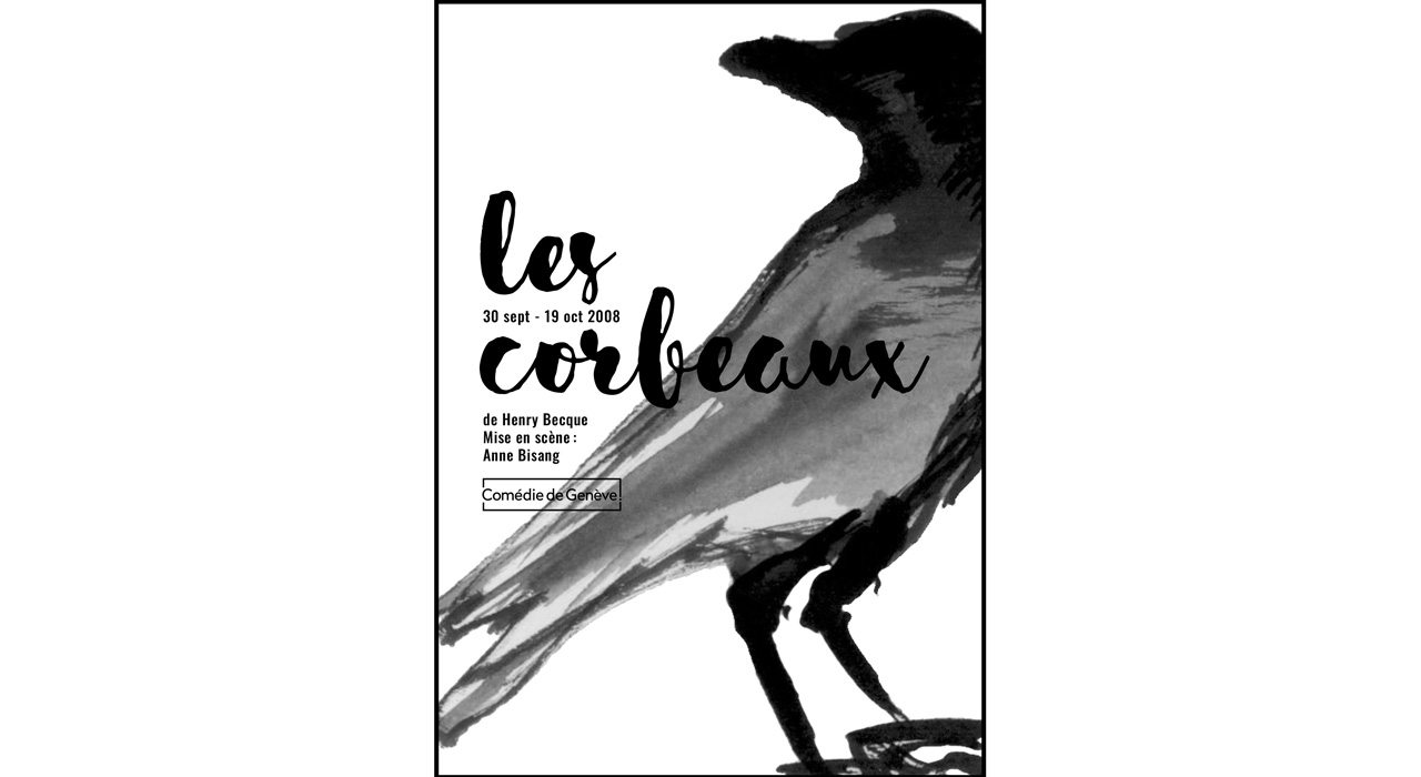 Les Corbeaux, affiche fictive pour la Comedie